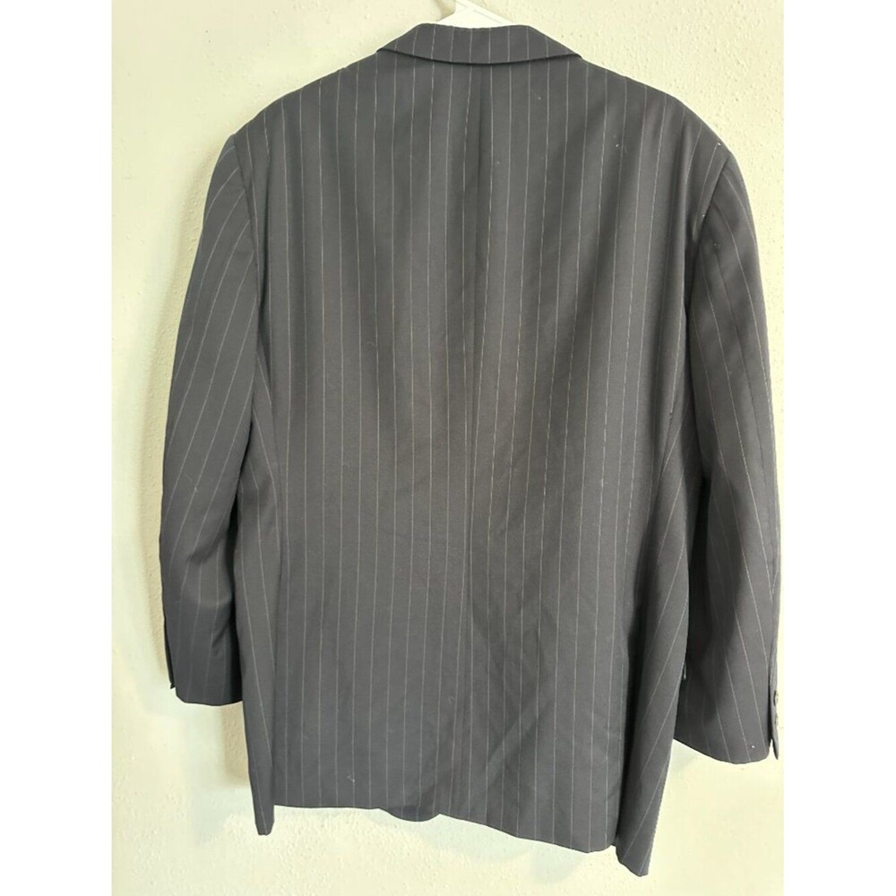 Brooks Brothers Black Pinstripe Wool Blazer 42R Made in USA Classic Tailored - Picture 7 of 9